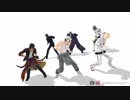 【MMD刀剣乱舞】劣等上等で全力バトル【日本号・長谷部・大典太・南泉・燭台切・大倶利伽羅】
