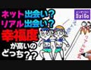 ネット出会い？リアル出会い？幸福度が高いのどっち？？