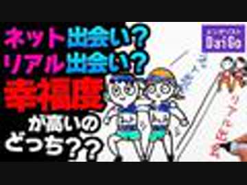 ネット出会い？リアル出会い？幸福度が高いのどっち？？