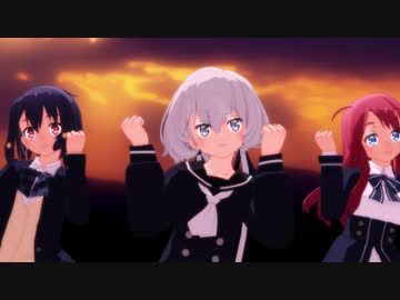 【MMDゾンサガ】昭和のアイドル紺野純子で White Letter【CeVIO黄咲愛里カバー】