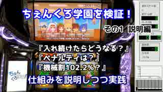 【パチスロ】ちぇんくろ学園 検証　その1 説明編【チェインクロニクル】