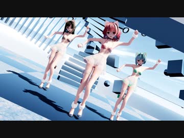 【MMD】らぶ式Rouge・Chocolat・Mintで『A Light That Never Comes』1080p