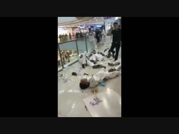 中国のショッピングモールでテコンドー道場と中国武術道場が乱闘w