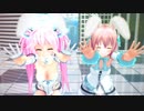 【MMD】NANOKOさんと有子さん(うさ）で「ラズベリー＊モンスター」