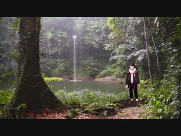 壊れてしまった心を清めるため滝行をする三枝明那が歌う「涙そうそう」