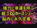 強力に幸運を呼ぶ!? ３D”ホースシュー”脳内に永久定着！