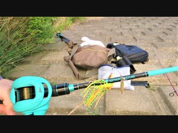【釣り・VLOG】荒川、秋ヶ瀬橋・取水堰付近でバス釣り＆没動画＠Kastking(カストキング)のベイトロッドとリール、爆釣ルアー等使用