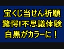 宝くじ当選祈願！『大金運ライオン』超驚く不思議画像！白黒がカラーに！