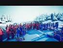 花火射手50人 vs 盾持ち100人 - Totally Accurate Battle Simulator