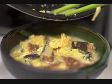 3分で食す　【鰻の卵とじ】
