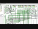 Logisimで自作CPUとLEDマトリクス表示の動作テスト