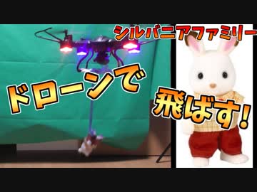 リカちゃん人形とシルバニアファミリーをドローンで飛ばしてみた。