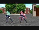 【MMD／艦これ】 江風と山風でワールズエンド・ダンスホール 【カメラ固定】