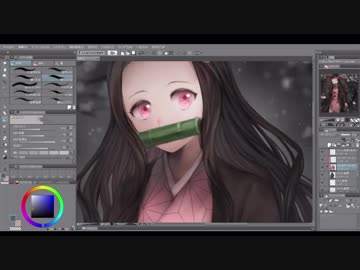 【鬼滅の刃】竈門禰豆子描いてみた【メイキング】