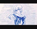 「エヴァ 綾波レイ」還暦男がHB鉛筆1本で描いてみた。