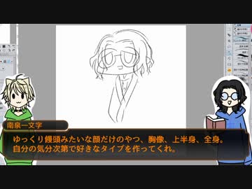 【刀剣偽実況】W南先生のすぐに作れる自作立ち絵講座(雑)
