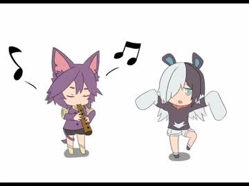 【手描き】 みなぎるコロウサ【ポケ擬】