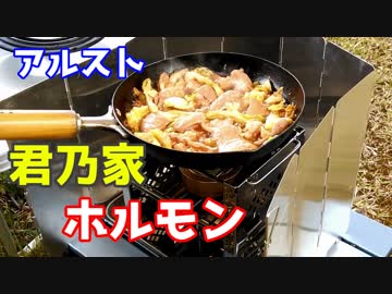 アルストでホルモンを焼く