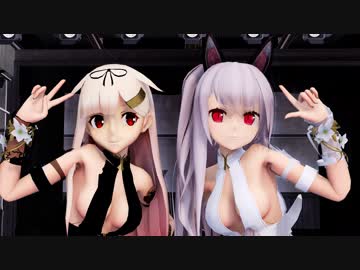 【MMD艦これ】夕立X夕立に踊ってもらいました【MMDアズールレーン】