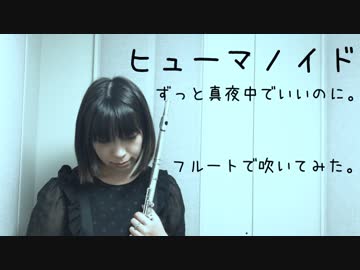 【アコースティックver】ヒューマノイド/ずっと真夜中でいいのに。演奏してみた【フルート&ギター flute&guitar 】