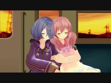 電車で眠る北上双葉