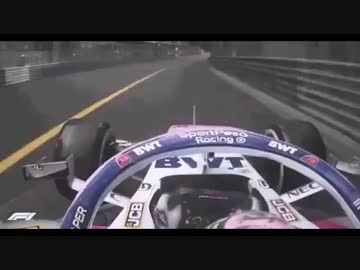 F1 2019 モナコGP セルジオ・ペレス マーシャルと事故りそうになる