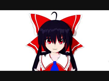 霊夢さんと目が合う動画【3D東方】