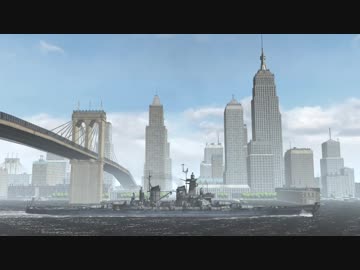 MMD用モブハッタン1950摩天楼ステージ演出例
