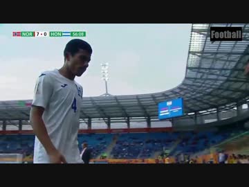 大記録【笑ってはいけないシリーズ】U20 Ｗ杯　ノルウェー 対 ホンジュラス （転載）