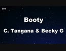 Booty - C. Tangana, Becky G Karaoke 【With Guide Melody】