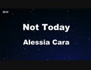 Not Today - Alessia Cara Karaoke 【With Guide Melody】