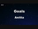 Goals - Anitta Karaoke 【With Guide Melody】