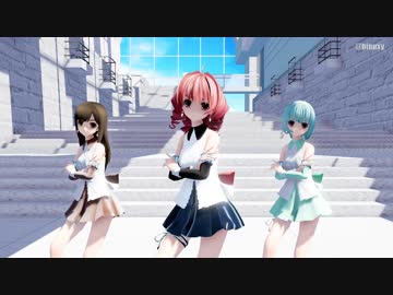 【MMD】らぶ式Rouge・Chocolat・Mintで『SCREAM』1080p