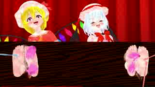 スカーレット姉妹の足裏を洗うだけの動画