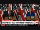 トランプ大統領とメイ首相が米英首脳会談後に記者会見を行う