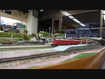 【Nゲージ】名鉄1700系1703編成（新塗装）&amp;EF65-1000+名鉄1800系＋名鉄6000系 走行動画 in 新王様もけい 2018/5/19【1080p60fps】