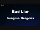 Bad Liar - Imagine Dragons Karaoke 【With Guide Melody】