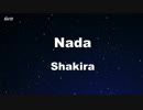 Nada - Shakira Karaoke 【With Guide Melody】