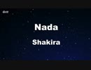 Nada - Shakira Karaoke 【With Guide Melody】