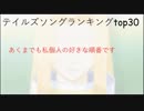 テイルズ ランキング op, top 30