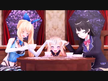 【MMD】推し３人の『桃源恋歌』【1080p】