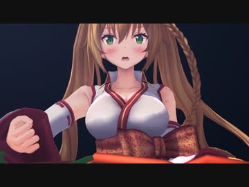 【アイドル部MMD】  パスタを叩くいろはちゃん【パスタ視点】