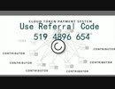 ★Cloud Token Code★☆Use Referral Code 519 4896 654
