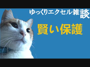 074 シートとブックの保護 ゆっくりオフィス雑談（EXCEL）