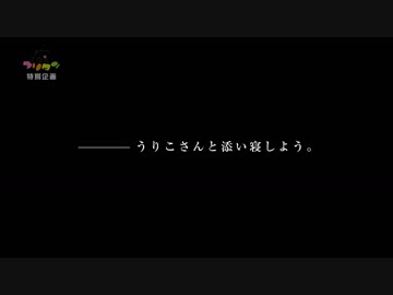 うりこさんと添い寝しよう。