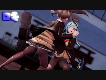 【MMD艦これ】鈴谷と熊野でロキ　ノーパンパンストVer　歌詞つき