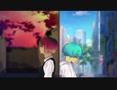 男子2人がキーを上げて [歌ってみた]　あまみ/赤まる 高音厨が歌う　灰色と青　ピアノver