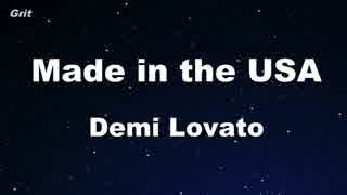 Made in the USA - Demi Lovato Karaoke 【With Guide Melody】 Instrumental