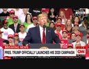 トランプ氏の大統領選出馬演説生中継を途中で切り批判を展開するCNN