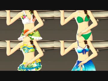 律子の水着姿の胴体を観ながらいっぱいいっぱい